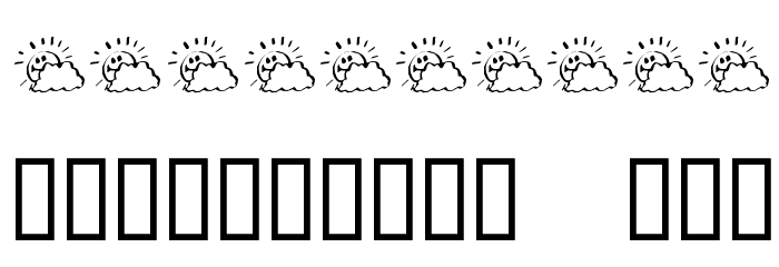 KR Sunny Days Font OTHER CHARS