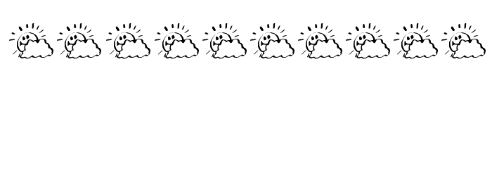 KR Sunny Days Font OTHER CHARS