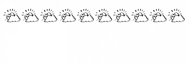 KR Sunny Days Font OTHER CHARS