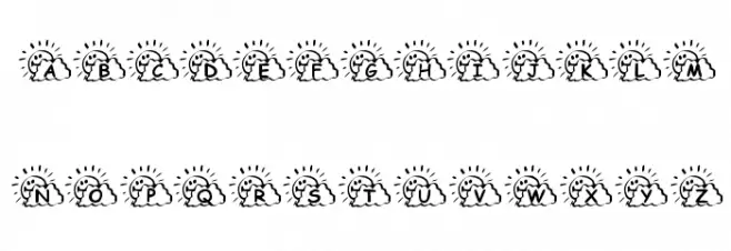 KR Sunny Days Schriftart Groß
