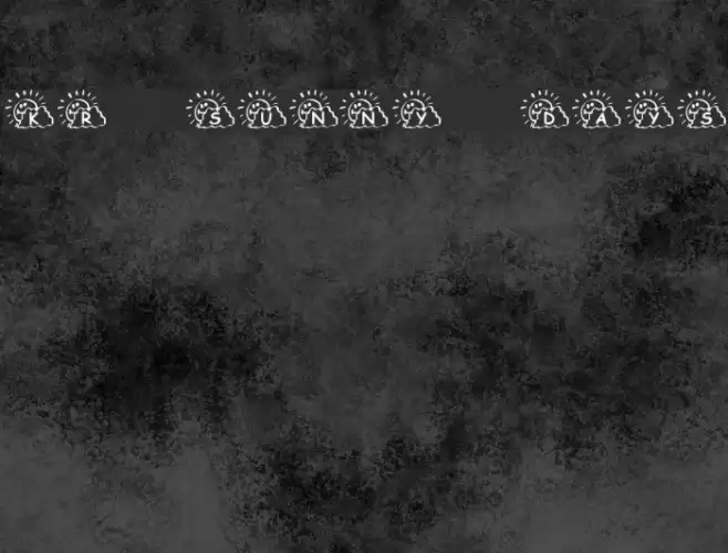KR Sunny Days Font examples