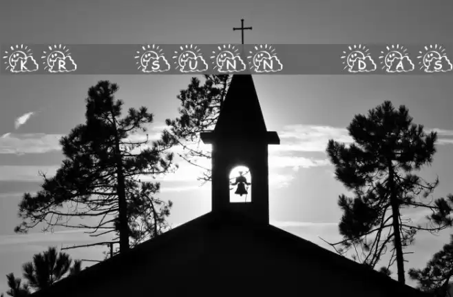 KR Sunny Days Font examples