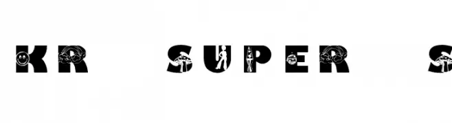 KR Super 70's  font caratteri gratis
