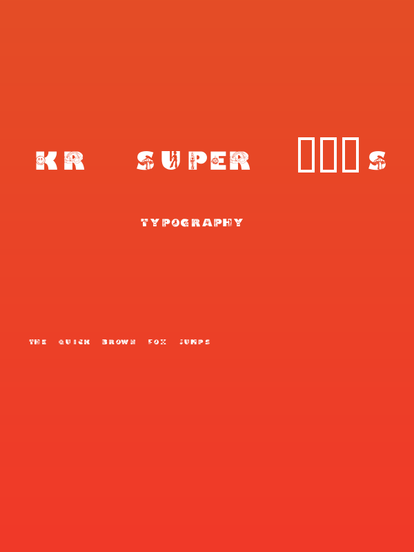 KR Super 70's Poster