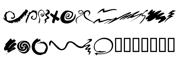 KR Swash Buckler Font OTHER CHARS