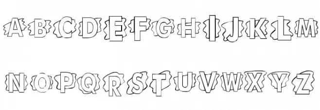 KR Swash フォント 大文字