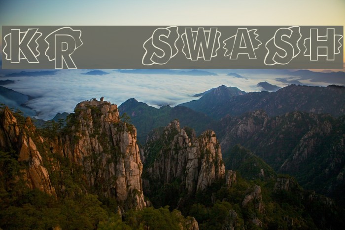 KR Swash Font examples