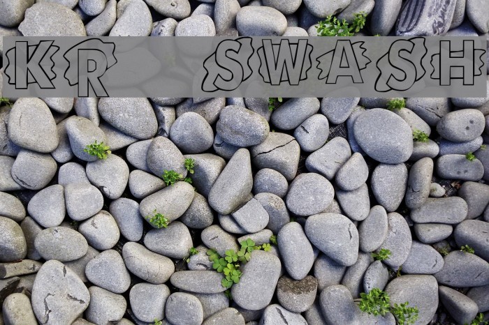 KR Swash Font examples