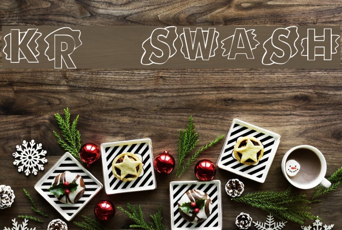 KR Swash Font examples
