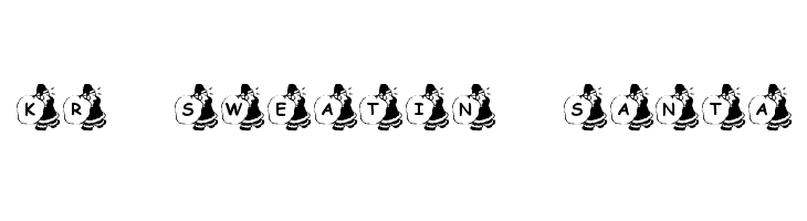 KR Sweatin' Santa Font