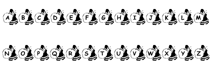 KR Sweatin' Santa Font LOWERCASE