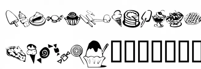 KR Sweet Tooth Font OTHER CHARS