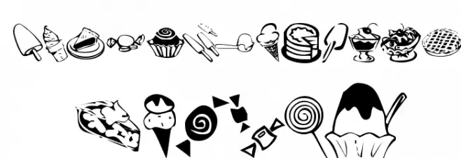 KR Sweet Tooth Schriftart Groß