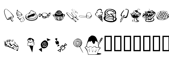 KR Sweet Tooth Font LOWERCASE