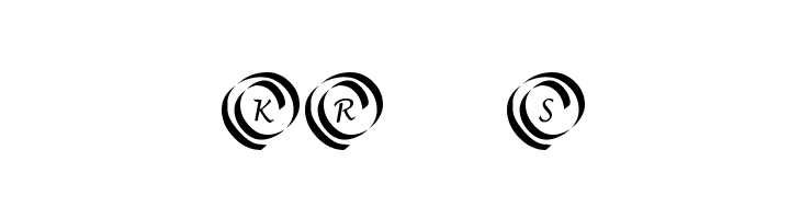 KR Swirl Schriftart