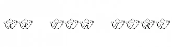 KR Tea Time  フリーフォントのダウンロード