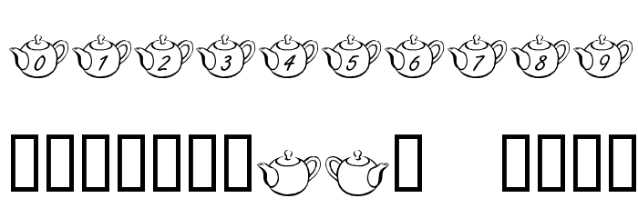 KR Tea Time Font OTHER CHARS