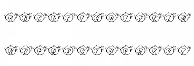 KR Tea Time Schriftart Groß