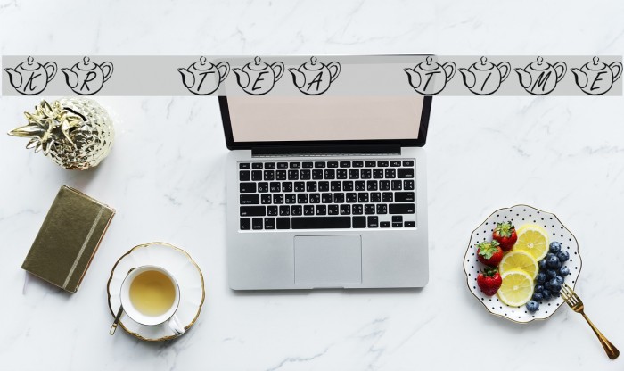 KR Tea Time Font examples