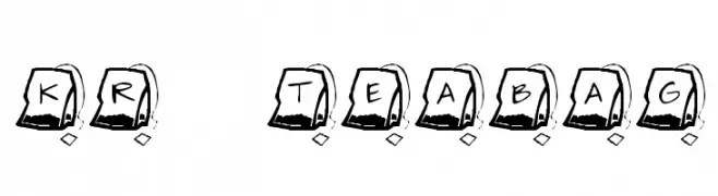 KR Teabag  baixar fontes gratis
