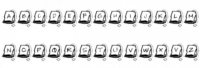 KR Teabag Fonte MINÚSCULAS