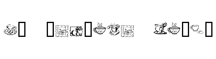KR Teatime Dings  フリーフォントのダウンロード