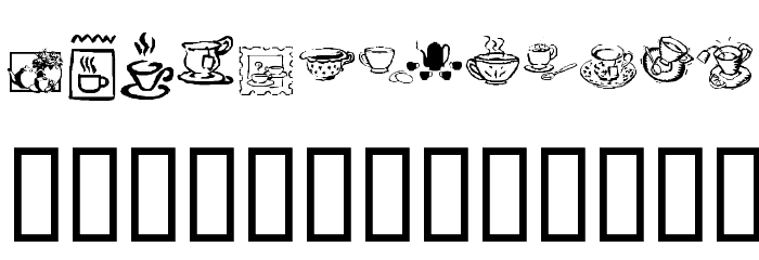 KR Teatime Dings Font OTHER CHARS