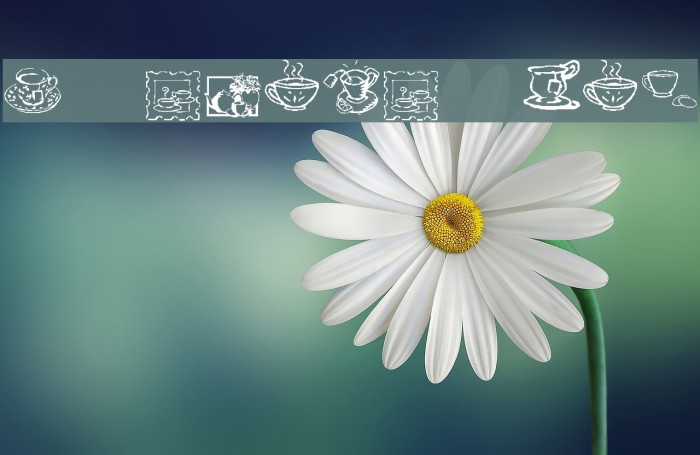 KR Teatime Dings Font examples