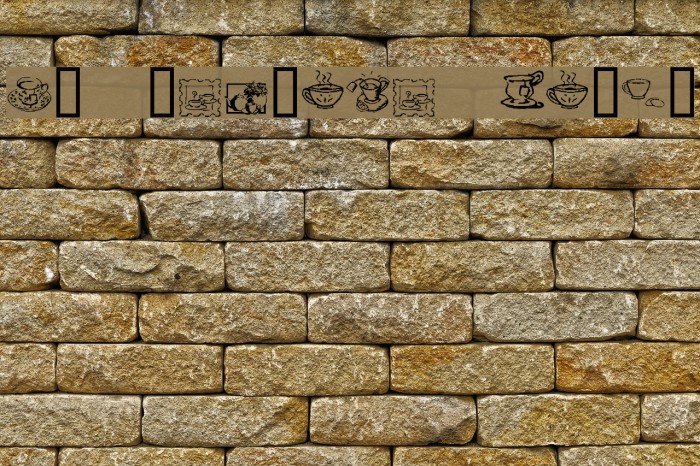 KR Teatime Dings Font examples