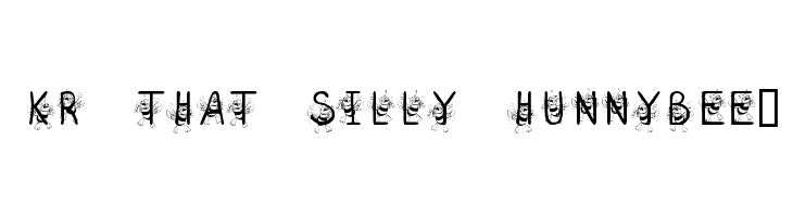 KR That Silly Hunnybee!  Descarca Fonturi Gratis