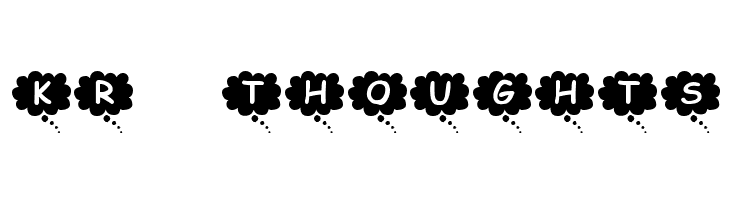 KR Thoughts Font