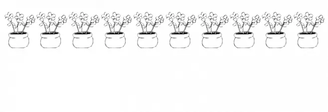 KR Three Flowers Font OTHER CHARS