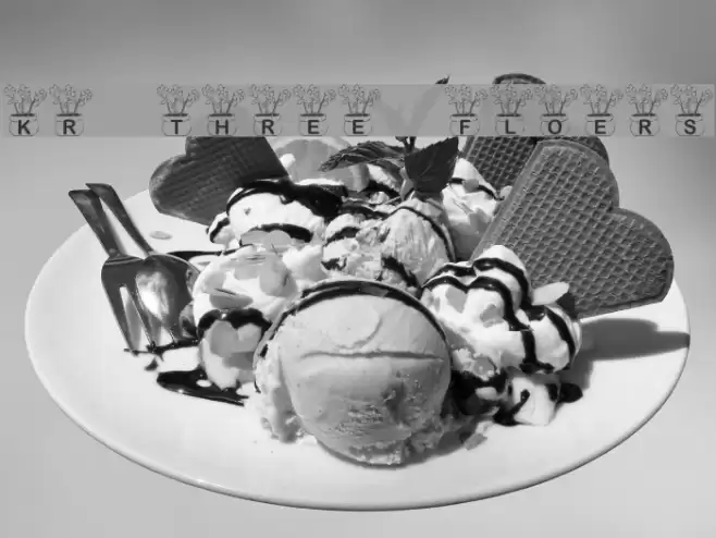 KR Three Flowers Font examples