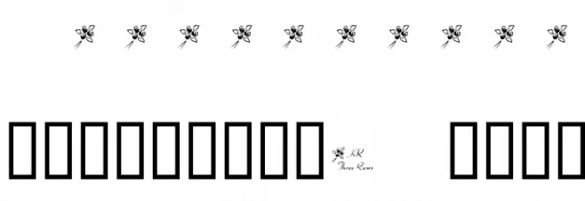 KR Three Roses Font OTHER CHARS
