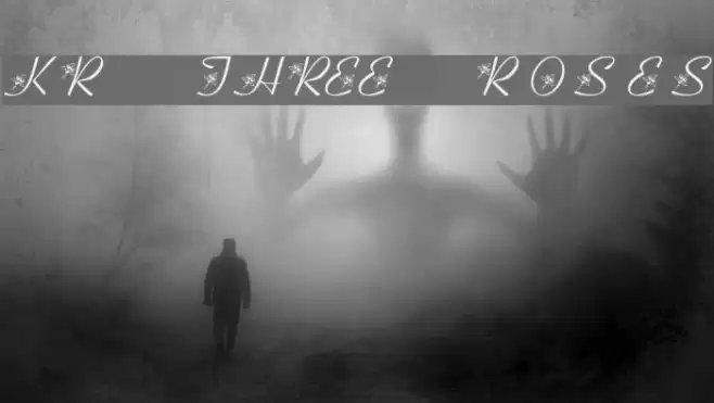 KR Three Roses Font examples