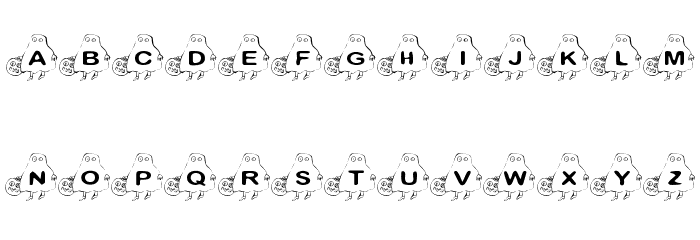 KR Trick Or Treat Font LOWERCASE