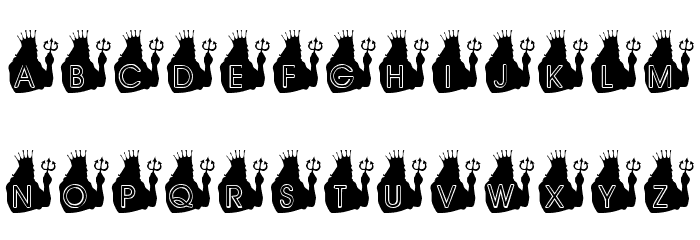 KR Triton Font LOWERCASE