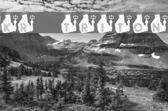 KR Triton Font examples
