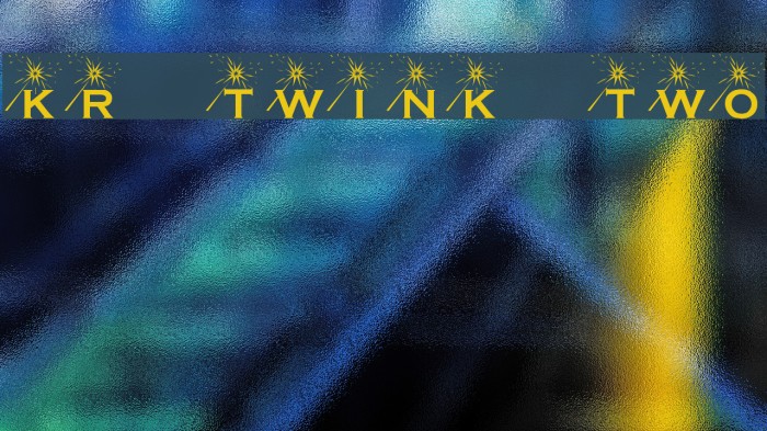 KR Twink Two Font examples