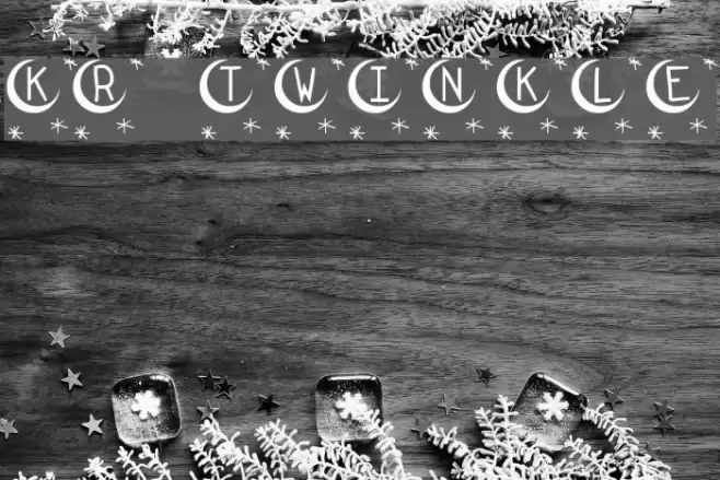KR Twinkle Font examples