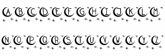 KR Twinkle Schriftart Groß