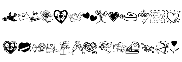 KR Valentine 2003 Font OTHER CHARS