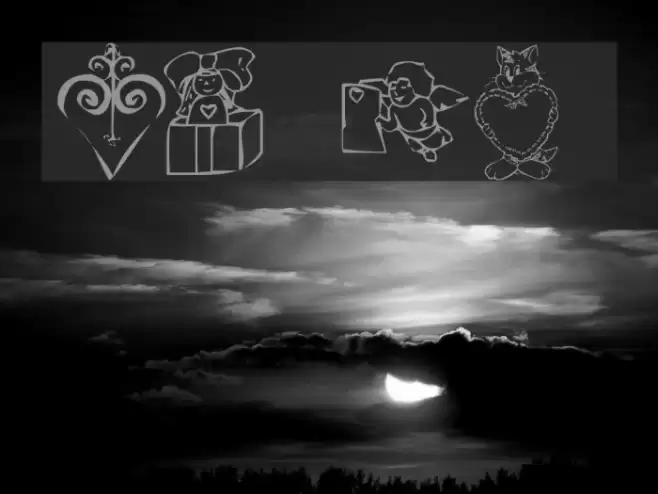 KR Valentine 2003 Font examples