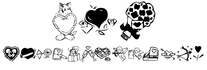 KR Valentine 2003 Font LOWERCASE