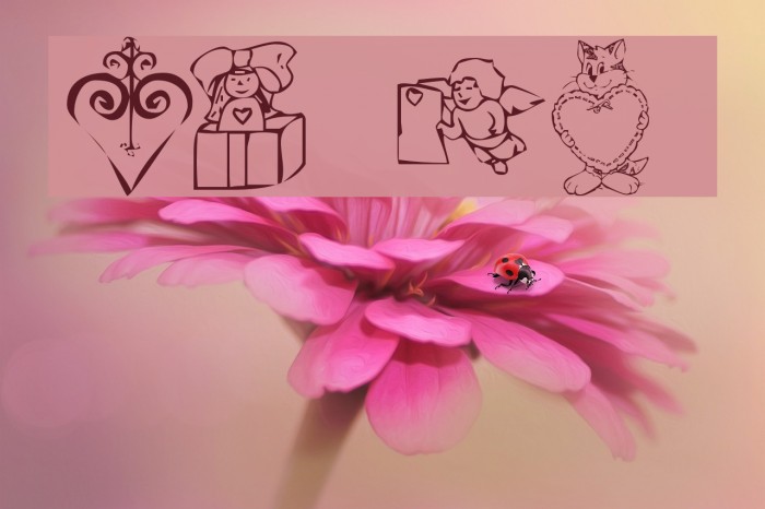KR Valentine 2003 Font examples