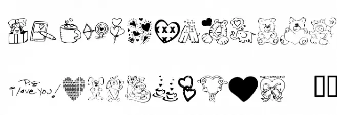 KR Valentine Dings 2002 Polices MINUSCULES