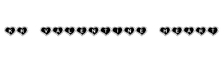 KR Valentine Heart फ़ॉन्ट