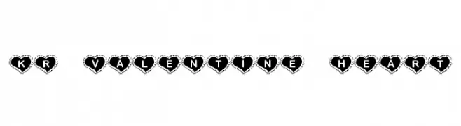 KR Valentine Heart  Fuentes Gratis Descargar