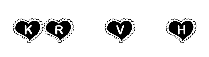 KR Valentine Heart फ़ॉन्ट