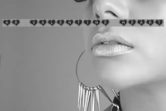 KR Valentine Heart Font examples